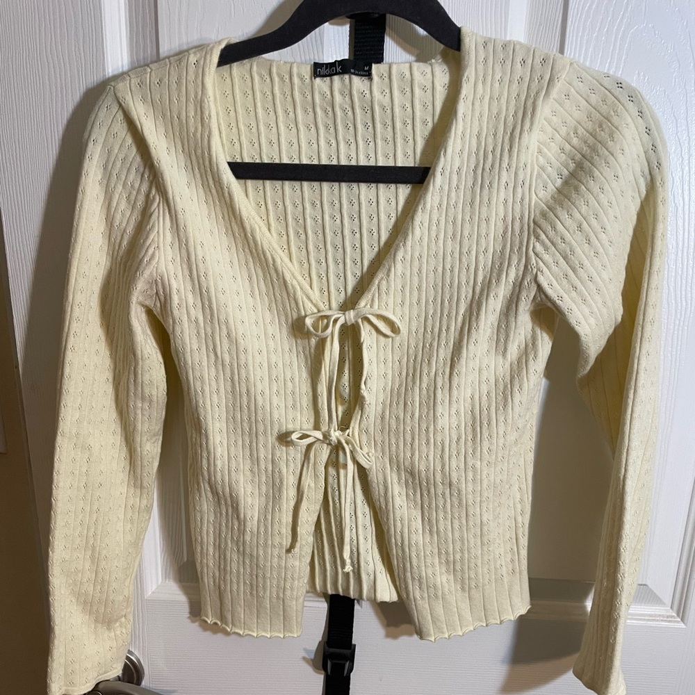 Urban outfitters tie front cardigan